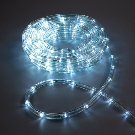 Luazon Lighting 10 mm light cord, IP65, 10 m, 24 LED/m, 220 V, 8 modes, white glow