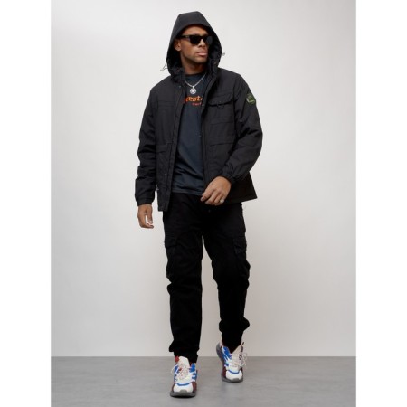 Sports male jacket, size 52, black color-13