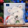 New Year's napkins paper art bouquet "White bears", 3 layers, 33x33 cm, 20 pcs