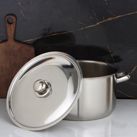 Cloudy pan "Profi", 9 l, d = 28 cm, metal lid-2