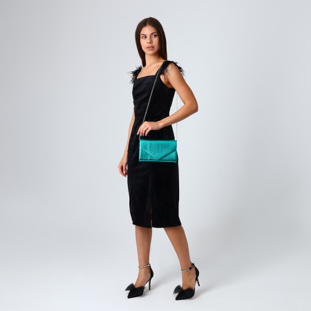 Female bag on a magnet, green color-6