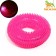 The toy luminous for dogs "Chewing ring", TPR, 12 cm, pink