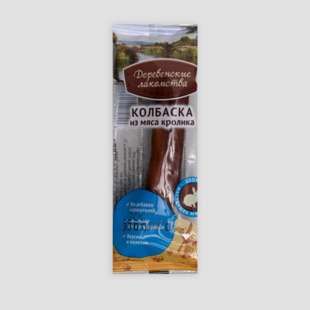 Mini sausages "Village goodies" for dogs, from rabbit meat, 8 g-4