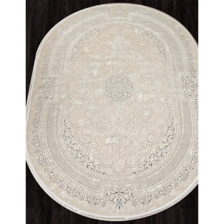 Oval carpet Valentis mikonos, size 80x150 cm, color Cream/A.Gri-1