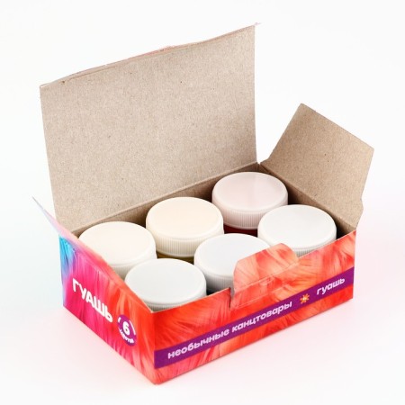 Gouache 6 colors 10 ml-1