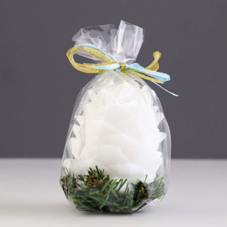 New Year's Candle "Snow Bump"-2