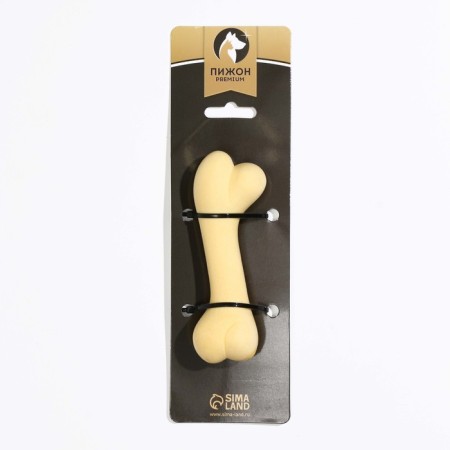 The toy floating "bone-wave" Pizhon Premium, foamed TPR, 12.5 x 4 cm, yellow-2