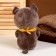 Soft toy "cat", with pockets, 24 cm, brown color