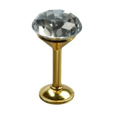 Holder for curtains KD001, one -rod, color gold