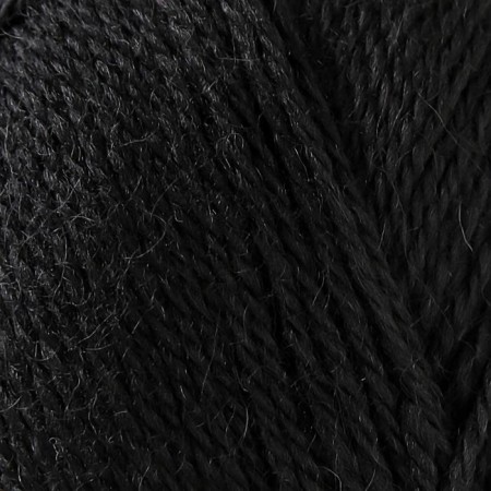 Yarn "Argentinean wool" 100% imported wool 200m/100g (003, black)-4