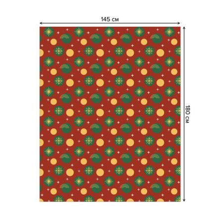 The tablecloth "Christmas radiance", rectangular, oxford, size 145x180 cm-1