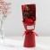 Bouquet of soap petals "Rose and eucalyptus" red 7.5x11x34.5 cm