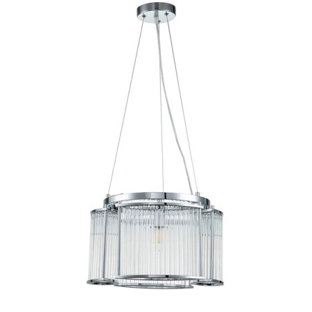 Suspended indigo lamp, 12003/4P Chrome. 4x40W, E14, 400x400x275/1475 mm-1