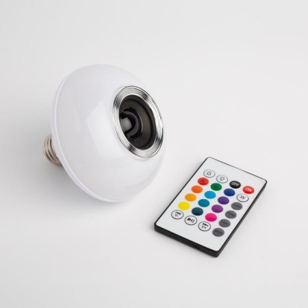 Light device "Light plate" 10 cm, E27, speaker, remote control, glow RGBW-4