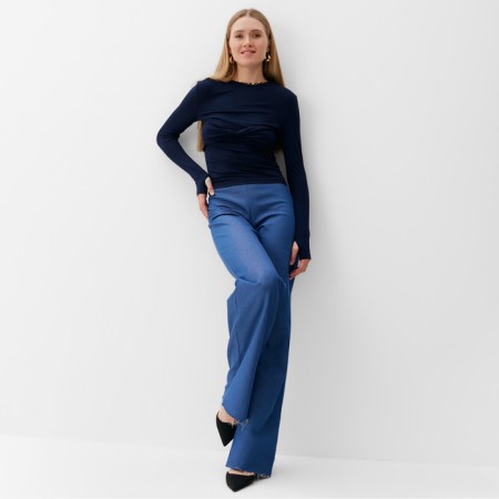 Longsliv Women's Minaku: Casual Collection Dark blue color, river 48-1