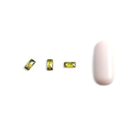 Crystals for volumetric inlay Pole "Baget", No. 2, amber, 10 pcs