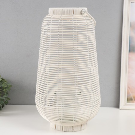 Metal candlestick, PVC "Flashlight. Book" White 50x28x28 cm-2