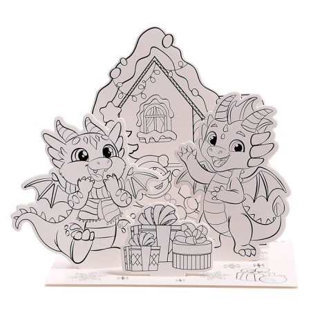 Set for creativity 3 in 1 "3D coloring. Funny dragons "-5