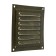 Ventilation grate Zein luxury RM1212Z, 125 x 125 mm, with a grid, metal, gold
