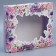 Gift box, packaging, "flowers", 23.5 x 20.5 x 5.5 cm