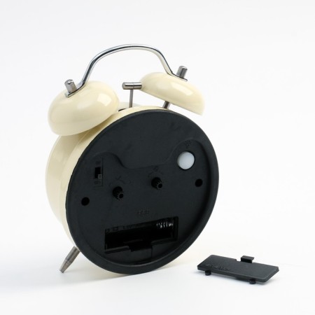 Alarm clock "Classic", discrete move, aa, 11.5 x 16 cm, beige-2