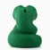 The piggy bank "Snake", green, 15.5 x 12.5 cm