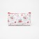 Cosmetic bag with lightning, white/red color