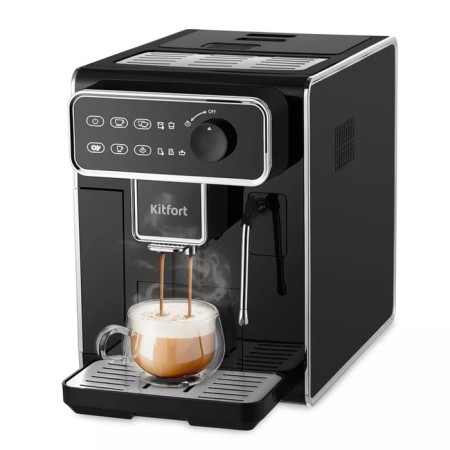 Kofemashin KitFort KT-7256, automatic, 1350 W, 1.5 l, black