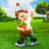 Garden figure "Dwarf with carrots", mix 19x38cm