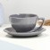 Tea couple "Elegant" 0.25l / 11x6.5cm + saucer 15cm, fog