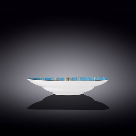 Deep plate Wilmax England Scratch, D = 25.5 cm, 350 ml, blue color-1