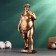 Stele "most positive" bronze, 24x6x10.5cm
