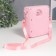 MODE MODE MUSE CHANTLE with a mirror "Big with a bear" Pink 5.3x12.5x14.5 cm