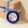 A satin tape, gift packaging, “Happy Birthday!”, Blue, 1 cm x 22.5 m