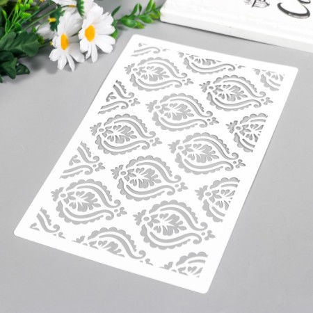 Plastic stencil "Patterns" 24x16 cm-1