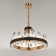 Crystal chandelier LED 50W 3000K black and gold 50x50x35-155 cm Bayerlux