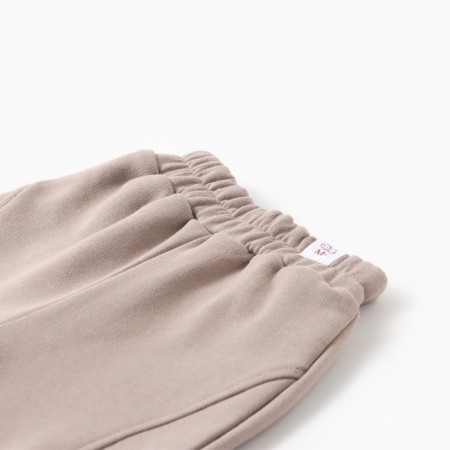 Set (sweatshirt and trousers) children's minku, brown color, height 74-80 cm-3