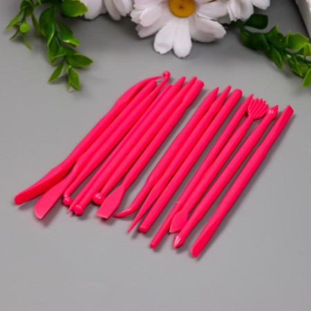 Tools for modeling and giving a set of 14 pcs 12 cm plastic mix-1