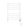 Domoterm electric heated towel rail "Medea" P8, 500x800 mm, right, white matte