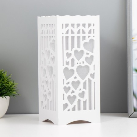 Nightlight "Romance" LED from batteries 3HAAA USB white 10x10x23cm Risalux