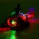 The helicopter "gears", light and sound, works from batteries