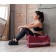 Sports bag, lightning department, long belt, burgundy color