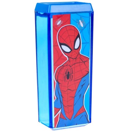 Plastic rectangular sharpener, spider-man-1