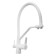 Kitchen mixer Zein Z6973, output for drinking water, silicone spout, brass, white