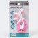 Children's toothbrush, nylon, with a limiter, pink color