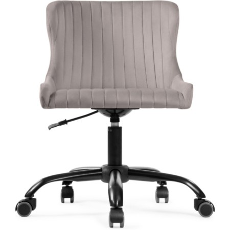 Computer chair Eddon Plastic/velor, black/gray 50x60x73 cm-1