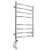 Domoterm electric heated towel rail "Calipso" P8, 500x800 mm, left, chrome