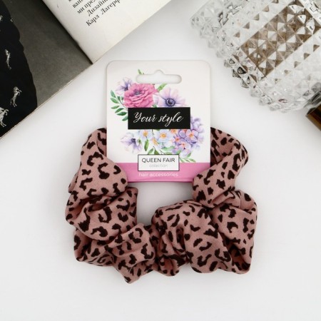 Hair elastic band "Orbit" elite spots, 8 cm, mix
