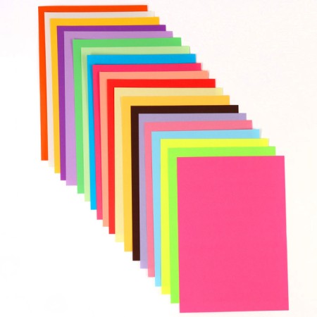Tinted color, A4, 50 sheets, 20 colors, non -stated, bilateral, in a package, 80 g/m², puppy patrol-1