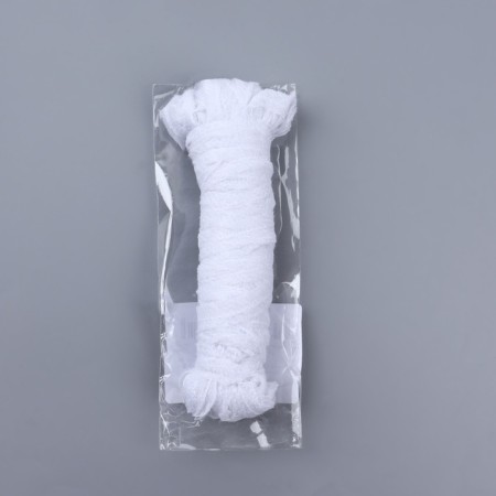 Blood ribbon with a stitch, 10 mm × 50 m, white color-3